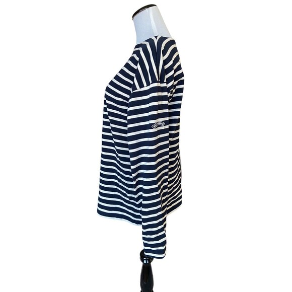 Mat de Misaine Breton Top Size M Blue Striped Sailor French Coastal Quiet Luxury - Picture 2 of 12
